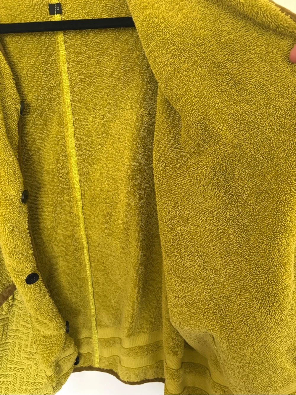 Suay Sew Shop Terry Cloth Chore Coat/Jacket/Cardigan XL
